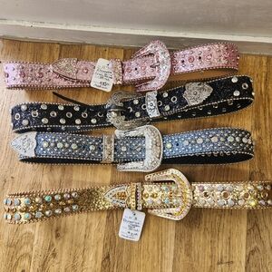 Western Rhinestone Belts